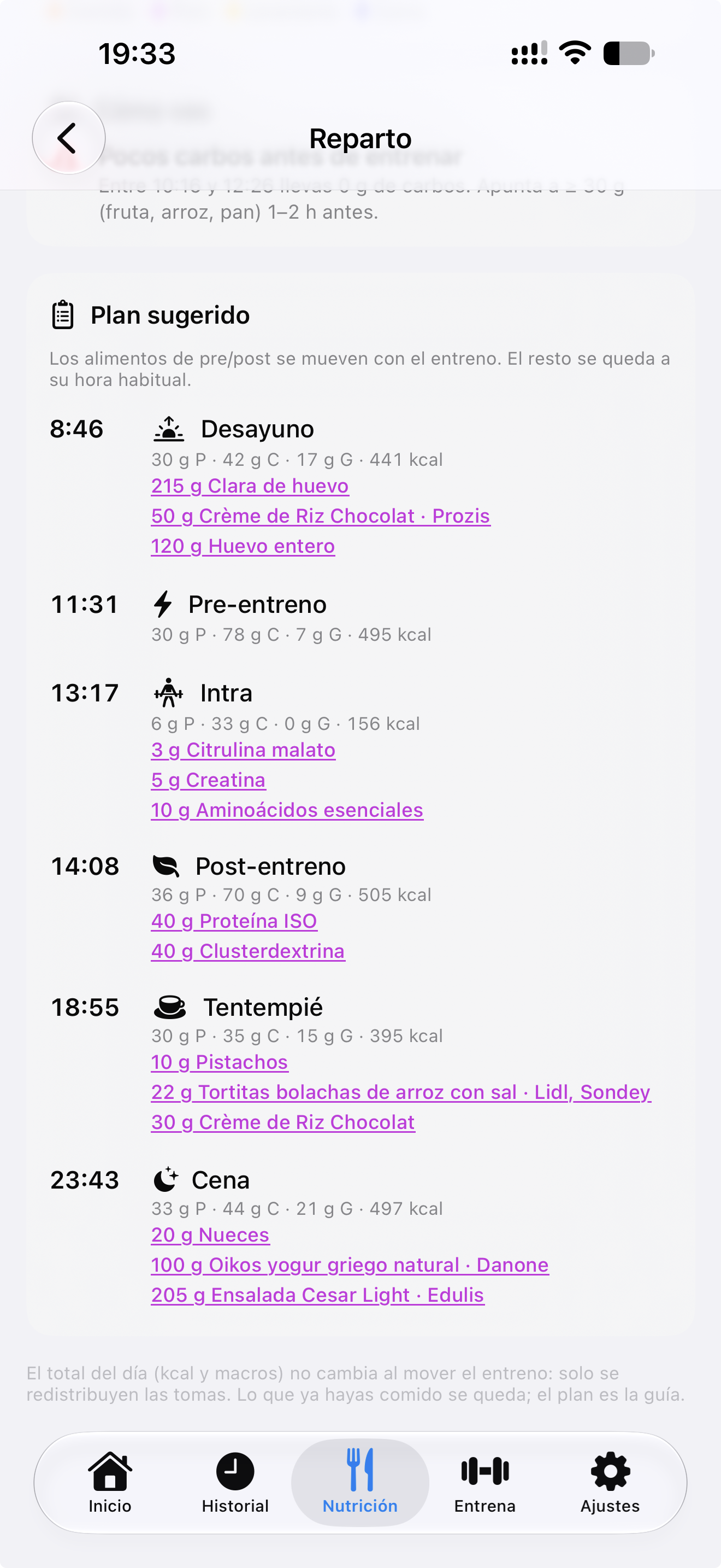 LiftCoach: reparto de comidas