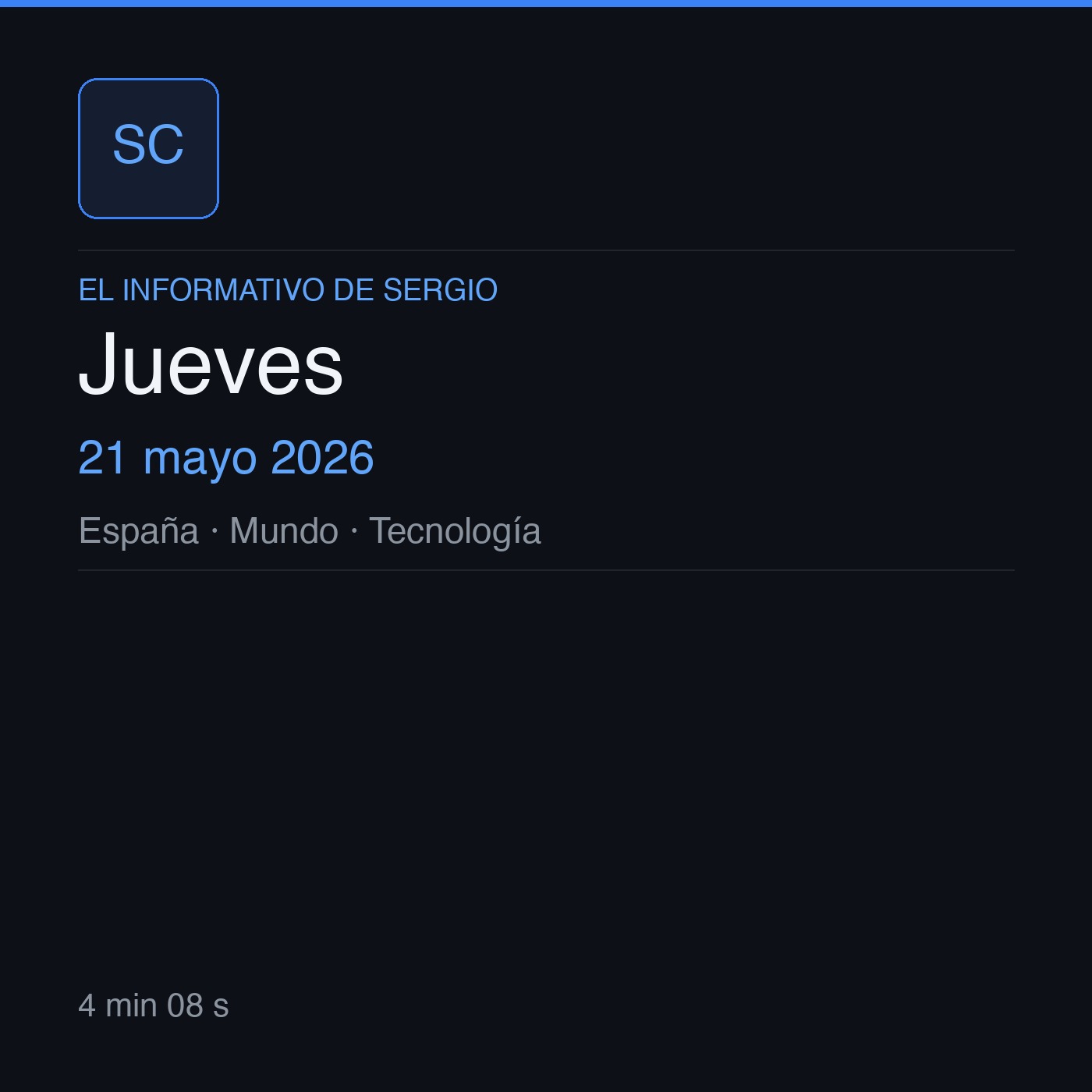 El informativo de Sergio