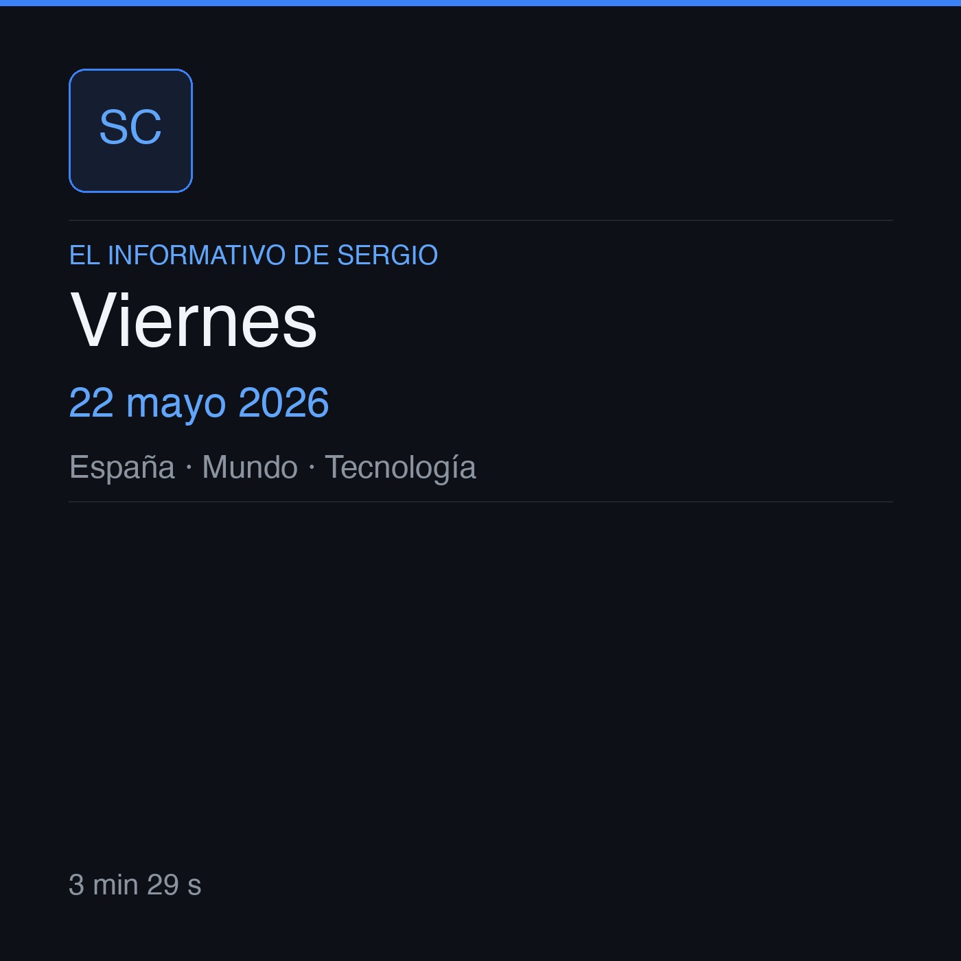 El informativo de Sergio