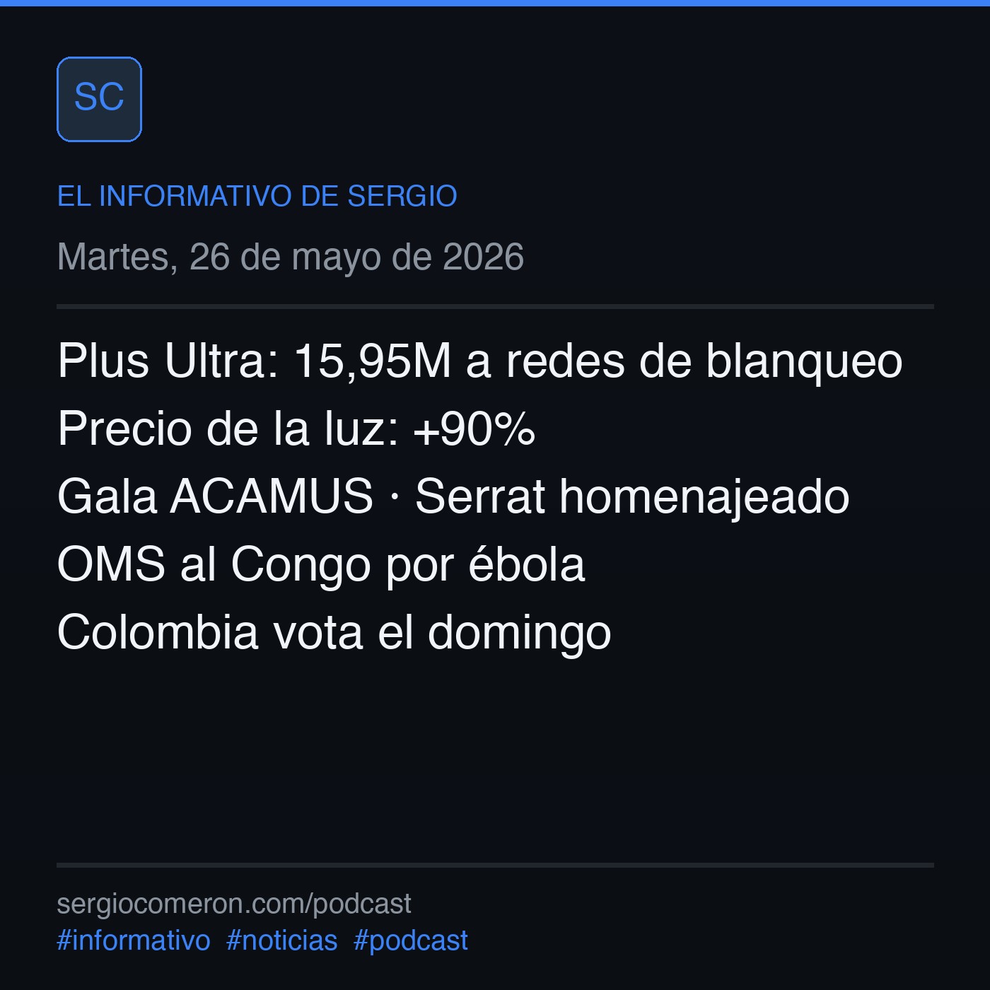 El informativo de Sergio