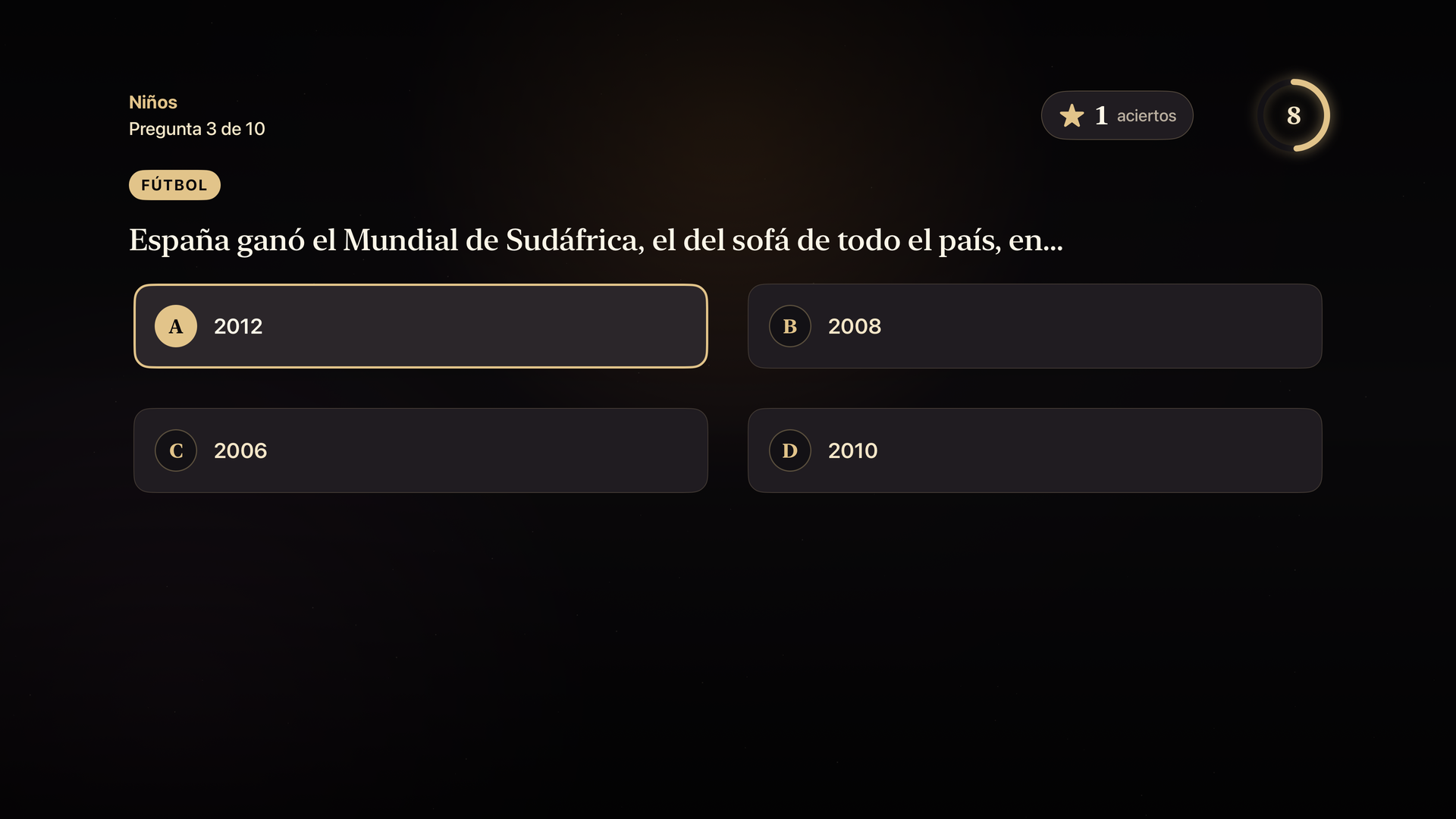 Sobremesa Quiz: una pregunta